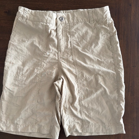 Patagonia Boys Trail Shorts Khaki Size XL 14-16 Nylon Adjustable Waist - Picture 2 of 9
